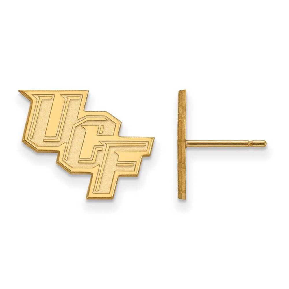14k Gold Plated Silver Univ. of Central Florida Post Earring